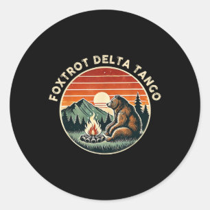 Adesivo Foxtrots Deltas Tangos — Campanha do Urso Retro Re