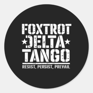 Adesivo Foxtrots Deltas Tangos Engraçado Resistência Urso 