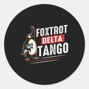 Adesivo Foxtrots Deltas Tangos Penguins Anti Trump