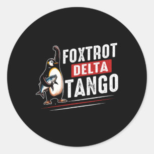 Adesivo Foxtrots Deltas Tangos Penguins Anti Trump