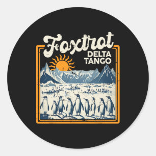 Adesivo Foxtrots Deltas Tangos Penguins Anti Trump 2