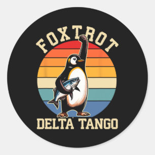 Adesivo Foxtrots Deltas Tangos Penguins Anti Trump 3