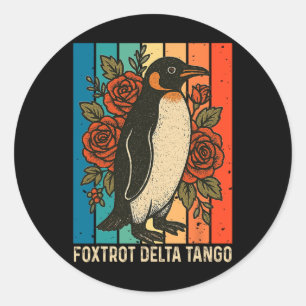 Adesivo Foxtrots Deltas Tangos Penguins Anti Trump 4