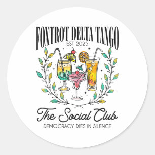 Adesivo Foxtrots Deltas Tangos Retro Vintage Beach