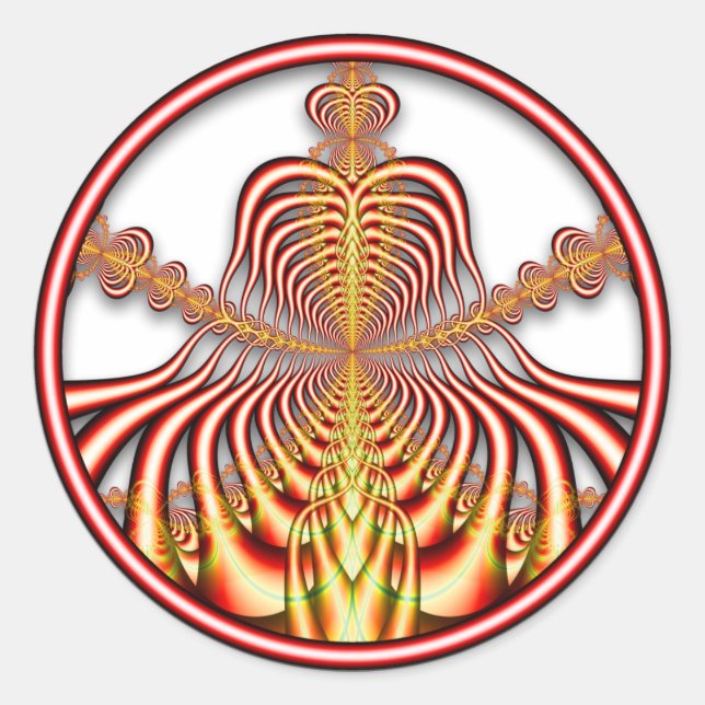 Adesivo Fractal 0708011724bC Sticker (Frente)