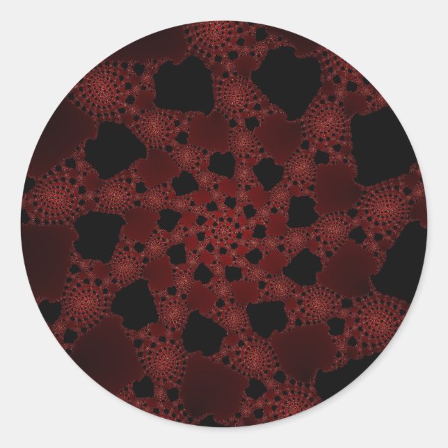 Adesivo Fractal de teia aranha (Frente)