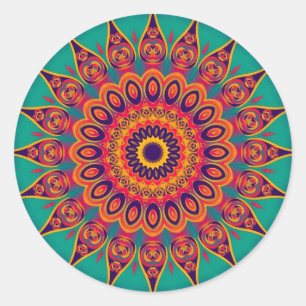 Adesivo Fractal do caleidoscópio do tatuagem