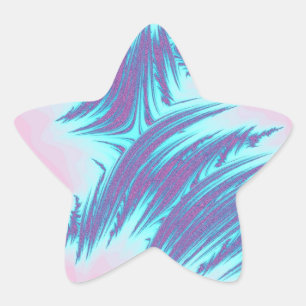 Adesivo Fractal - Estrela (20 por folha)