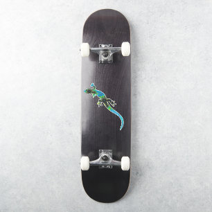 Adesivo Fractal Fractal Azul e Verde Vivid