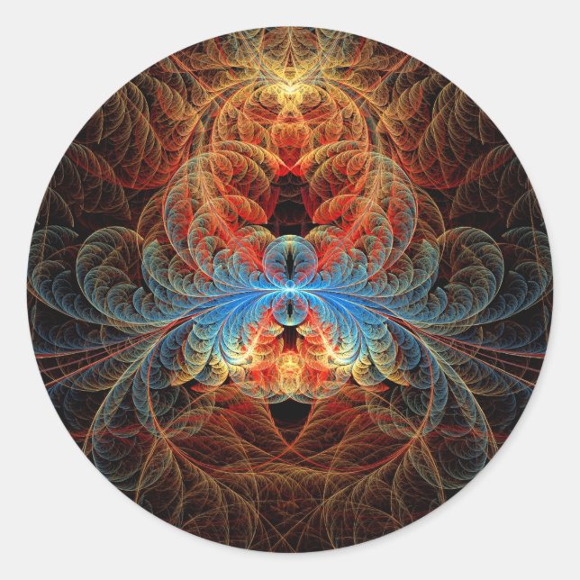 Adesivo Fractal - Inseto - Viúva Preta (Frente)