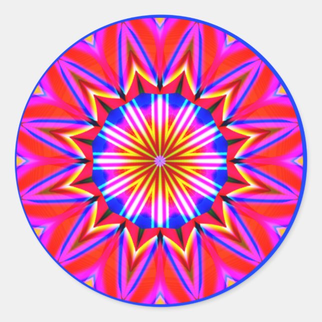 Adesivo Fractal Mandala (Frente)