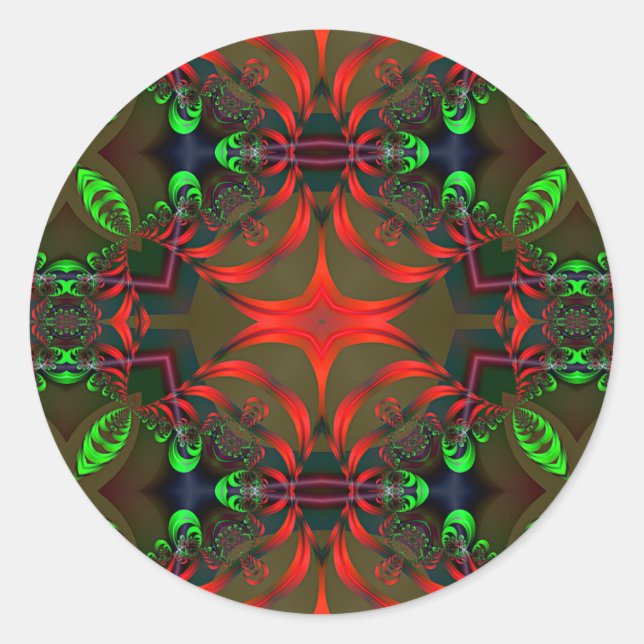 Adesivo Fractal Mandala 1 - Sticker (Frente)