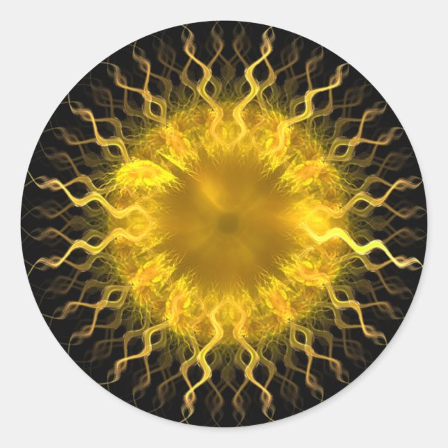 Adesivo Fractal Sun Iris~ Fractal Sticker (Frente)