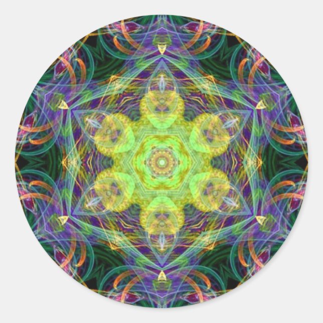 Adesivo Fractidelic 015 Sticker (Frente)