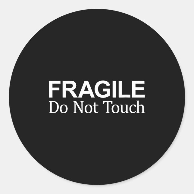 Adesivo Fragile - Do Not Touch -  (Frente)
