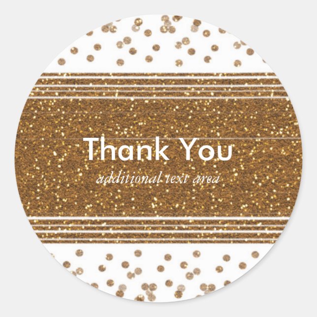 Adesivo Fragmento branco escovado Dourado Vinhetas do Part (Frente)