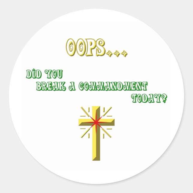 Adesivo Fragmento de Mandato Cristão (Frente)