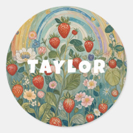 Adesivo Fragmento de Morango Whimsical