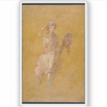 Fragmento de um Painel Fresco Amarelo com Uso