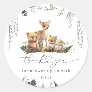 Adesivo Fralda de Chás de fraldas Neutros de Woodland Anim