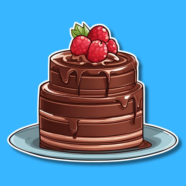 Adesivo Framboesa Decadente À Prova De Água (Criador carregado)