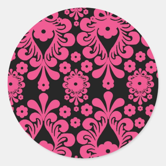 Adesivo framboesa vermelha, cor-de-rosa (Frente)