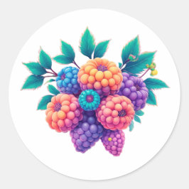 Adesivo Framboesas coloridas