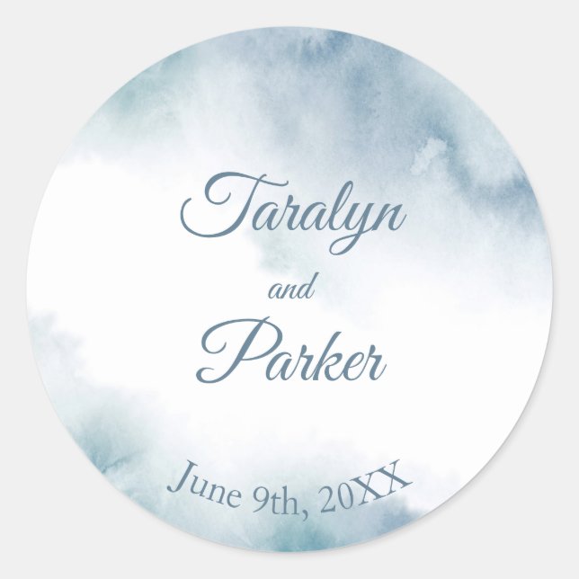 Adesivo Frame de Abstrato de Aquarela de Tabuleiro (Frente)