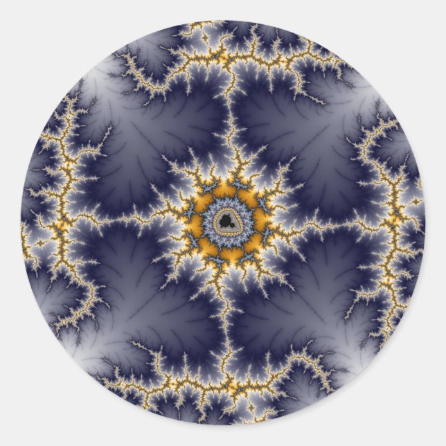 Adesivo Frame - Vinheta Fractal (Frente)