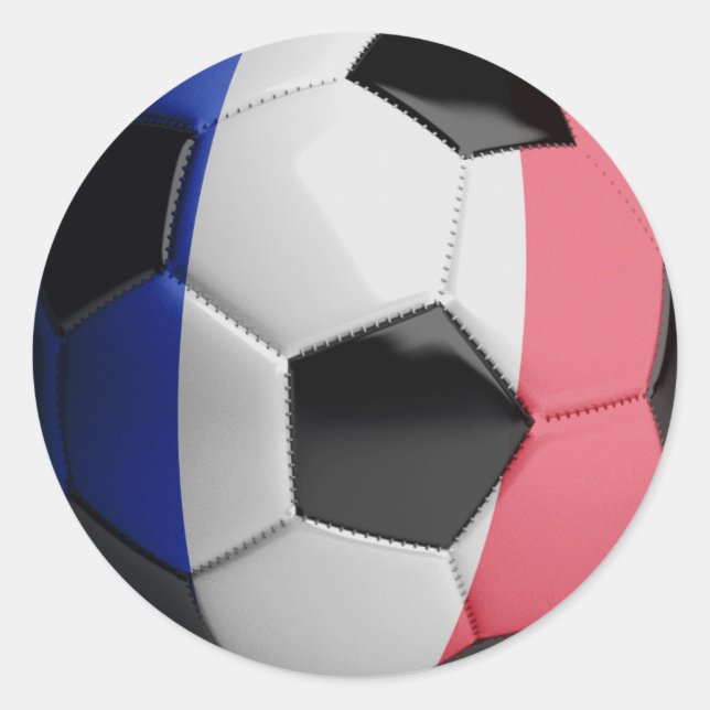 Adesivo França Flag Soccer Ball (Frente)