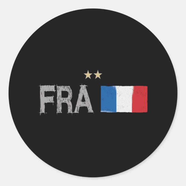 Adesivo França Futebol Fan Camisa Bandeira Francesa (Frente)