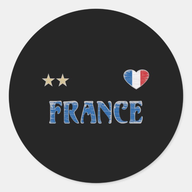 Adesivo França Futebol Fan Camisa Bandeira Francesa (Frente)