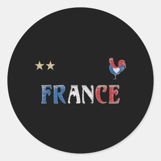 Adesivo França Futebol Fan Camisa Bandeira Francesa (Frente)