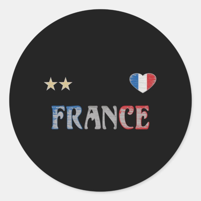 Adesivo França Futebol Fan Camisa Bandeira Francesa (Frente)