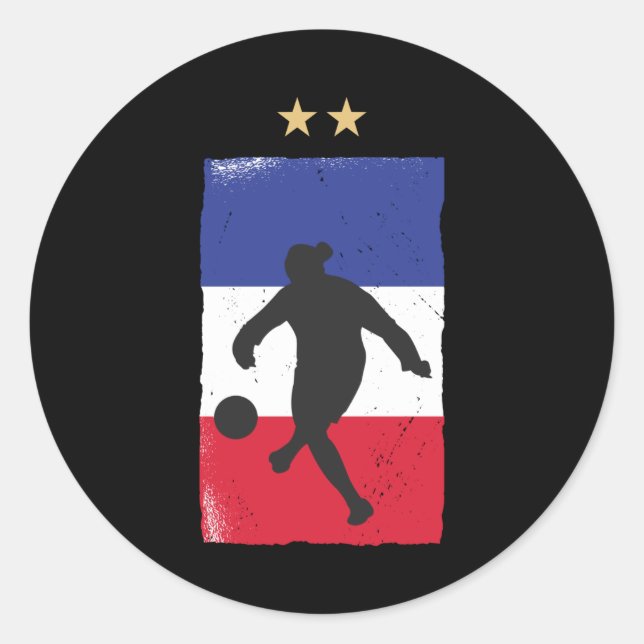 Adesivo França Futebol Jersey Fan French Flag (Frente)