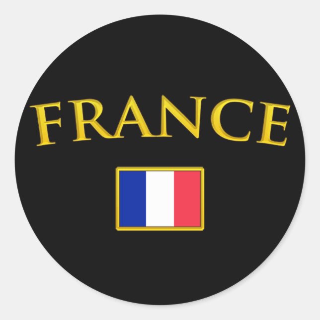 Adesivo França ouro (Frente)