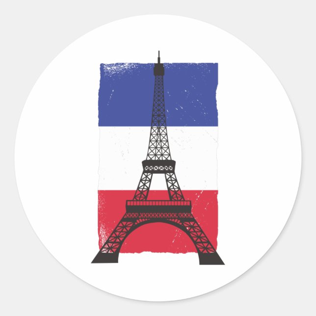 Adesivo França Paris Bandeira francesa (Frente)
