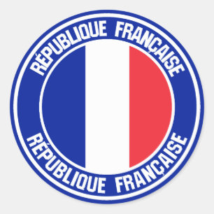 Adesivo França Round Emblem