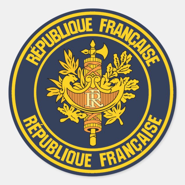 Adesivo França Round Emblem (Frente)
