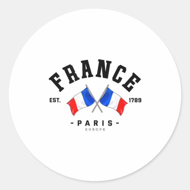 Adesivo France Flag French Gift France Friend France Paris (Frente)