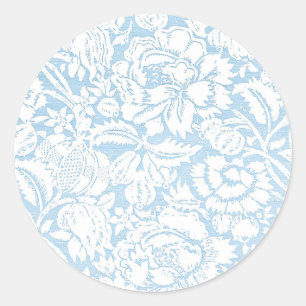 Adesivo Francês azul gasto Toile