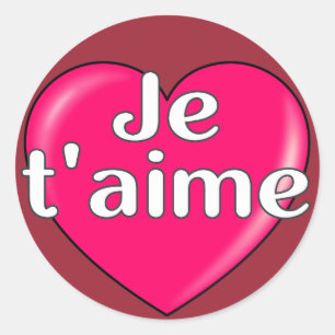 Adesivo Francês - Eu te amo