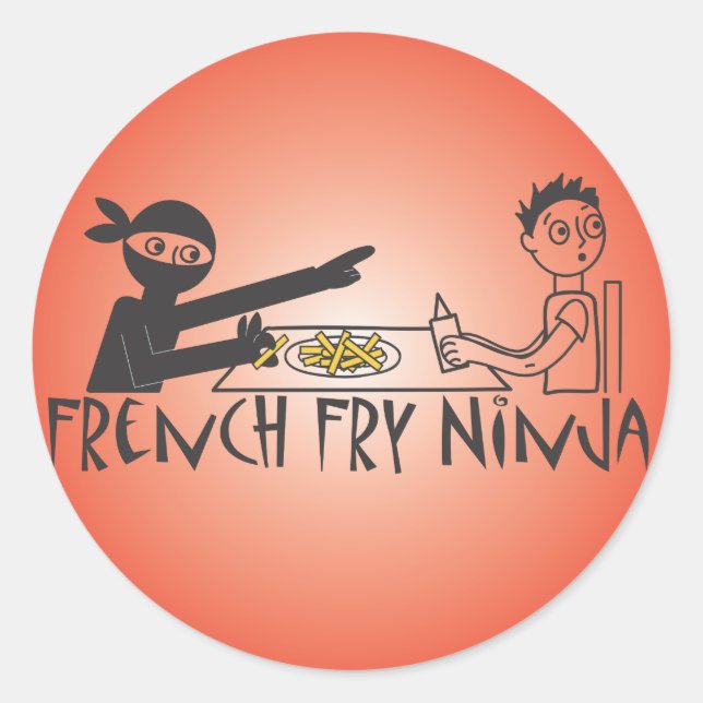 Adesivo Francês Fry Ninja (Frente)