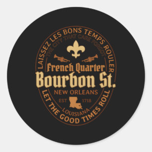 Adesivo Francês Quer Bourbon Ruas Nova Orleans