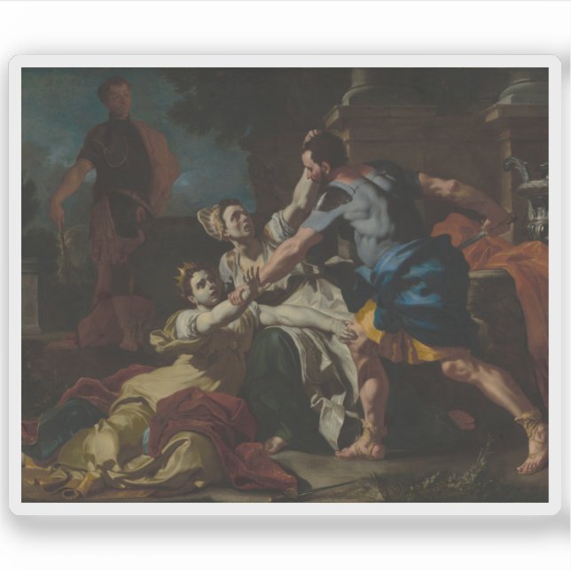 Adesivo Francesco Solimena - Morte de Messalina (Frente)