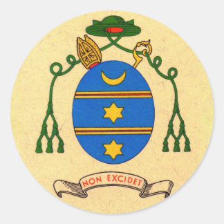 Adesivo Francis de Sales Casaco de Arms Patron Santo Stick