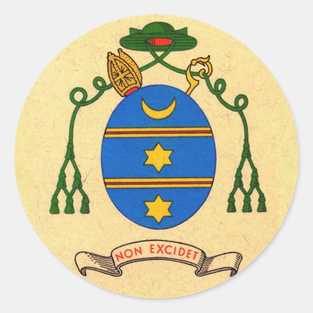 Adesivo Francis de Sales Casaco de Arms Patron Santo Stick (Frente)