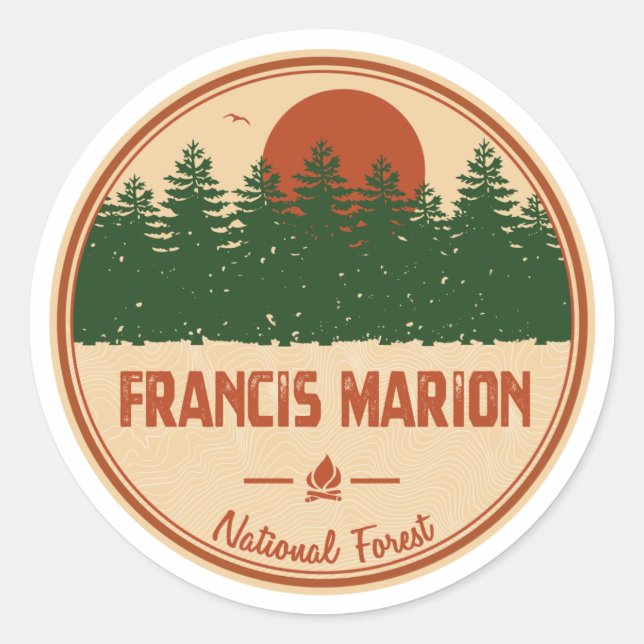 Adesivo Francis Marion Floresta Nacional (Frente)