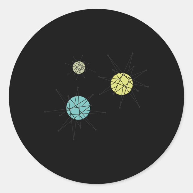 Adesivo Franciscan Starburst Dinnerware Era Atômica (Frente)