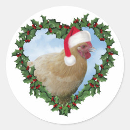 Adesivo Frango de Natal * Buff Orpington